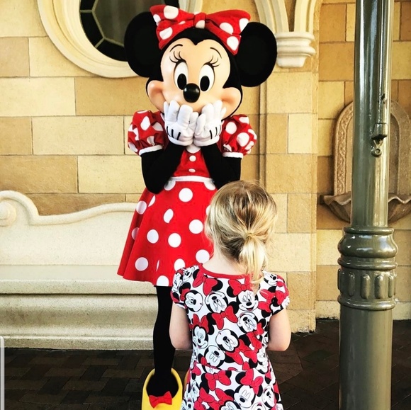 LulaRoe Mae Dress Disney Minnie Mouse - Picture 1 of 6
